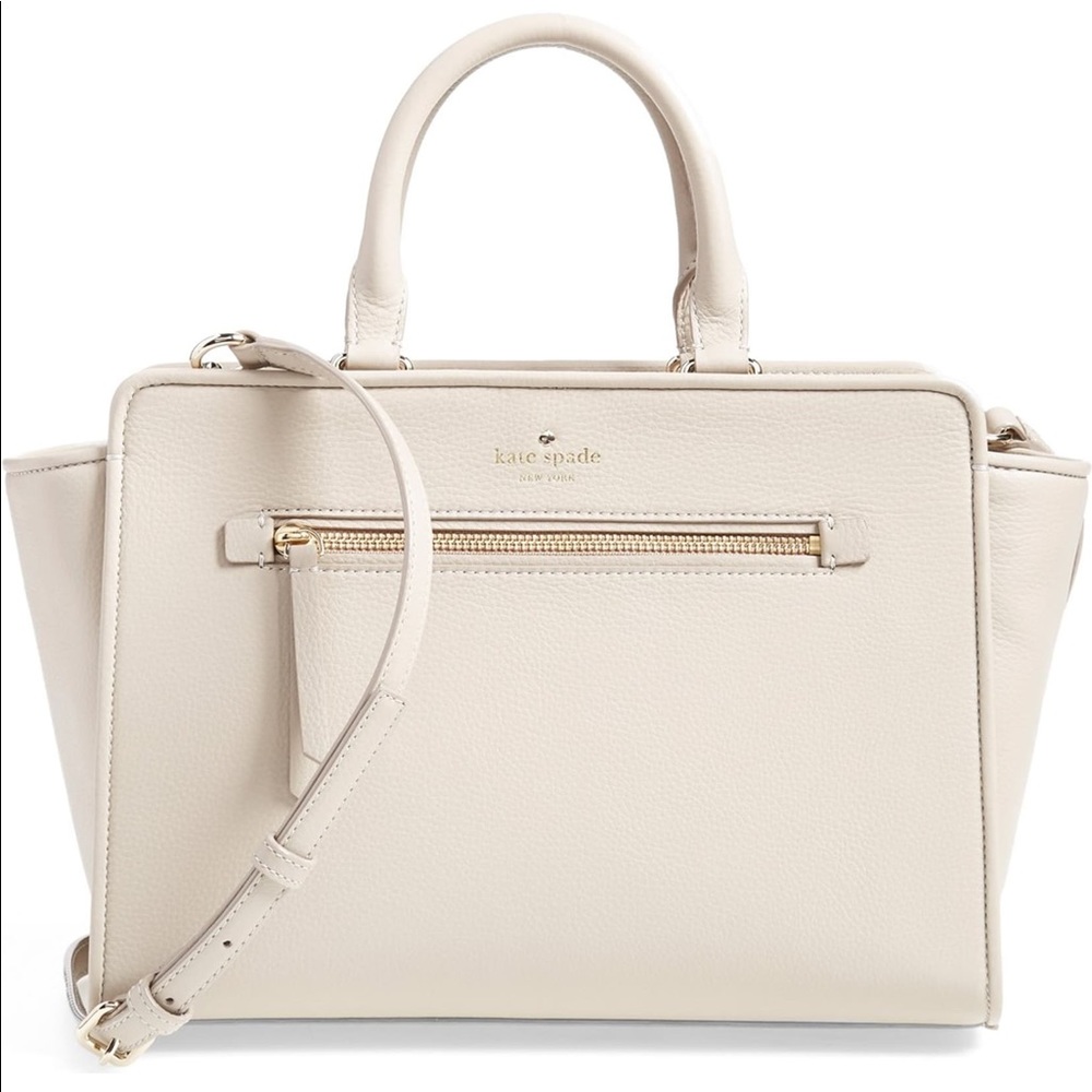 Kate Spade North Court Coralline Pebbled Satchel